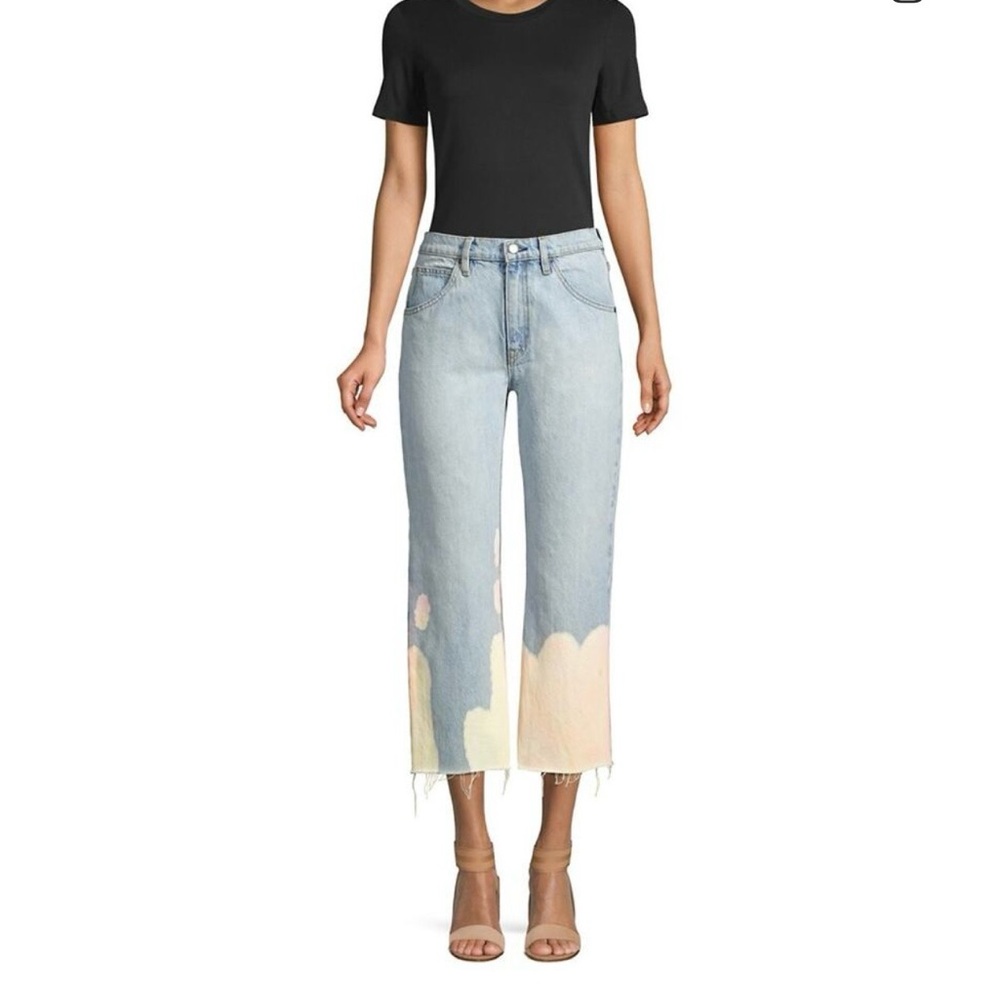 Hudson Sloane High Waist Bleach splatter